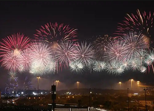 曲阳县焰火晚会